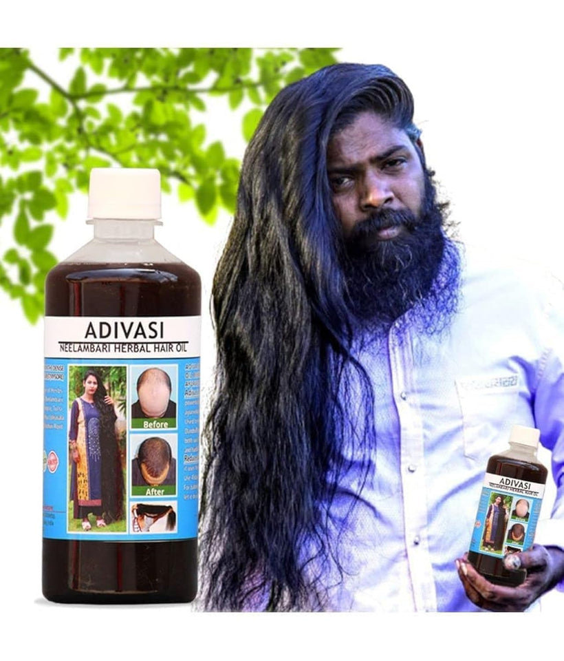 Adivasi Neelambari Herbal Hair Oil 125ML (Pack of 2) – Ayurvedic Hair Growth Oil for All Hair Types