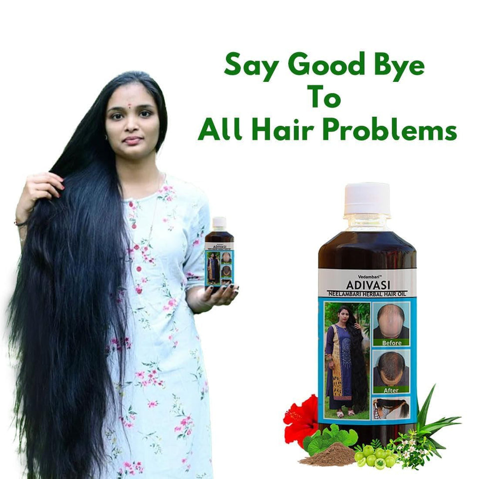 Adivasi Neelambari Herbal Hair Oil 125ML (Pack of 2) – Ayurvedic Hair Growth Oil for All Hair Types
