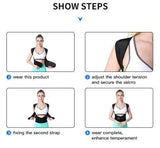 X-Cross Posture Corrector Belt Universal Size Shoulder & Back Support Belt | Back Straightener Brace For Spine & Body Posture Correction | Clavicle Support For Unisex | Universal Size