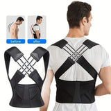 X-Cross Posture Corrector Belt Universal Size Shoulder & Back Support Belt | Back Straightener Brace For Spine & Body Posture Correction | Clavicle Support For Unisex | Universal Size