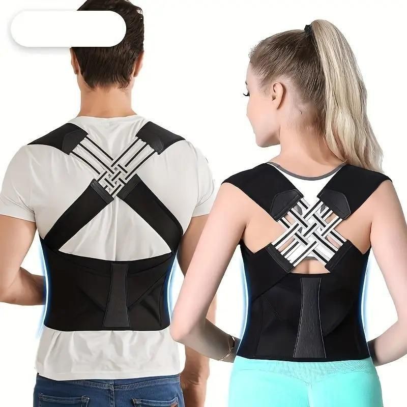 X-Cross Posture Corrector Belt Universal Size Shoulder & Back Support Belt | Back Straightener Brace For Spine & Body Posture Correction | Clavicle Support For Unisex | Universal Size